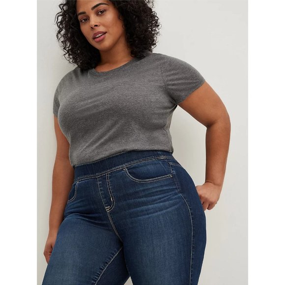 Torrid LEAN JEAN – SUPER SOFT ECO DARK WASH Size 5 - Picture 3 of 3